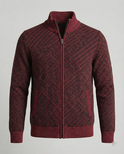 Cardigan Uomo in Maglia con Zip