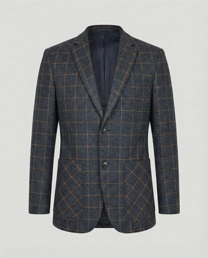 Giacca Uomo Business Slim Fit Fantasia Quadri