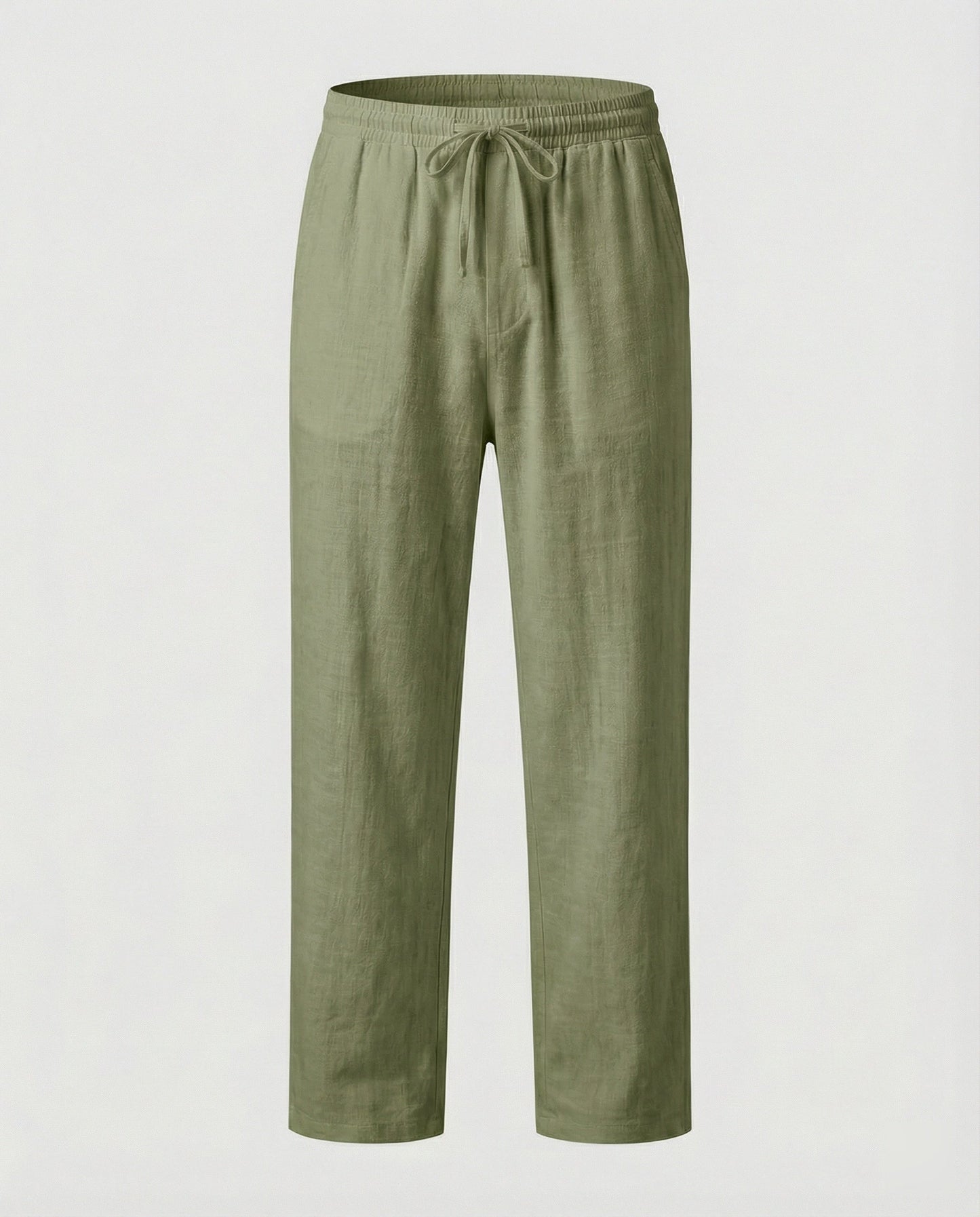 Pantaloni Lino Uomo Vestibilità Comoda