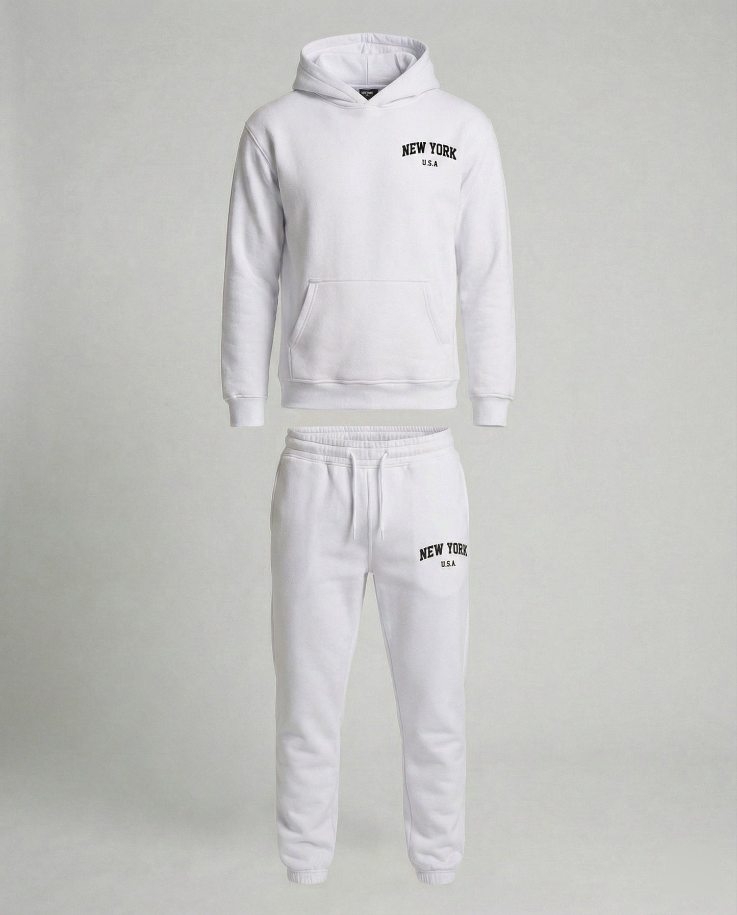 Tuta Jogging Uomo Felpa con Cappuccio Pantaloni Comodi