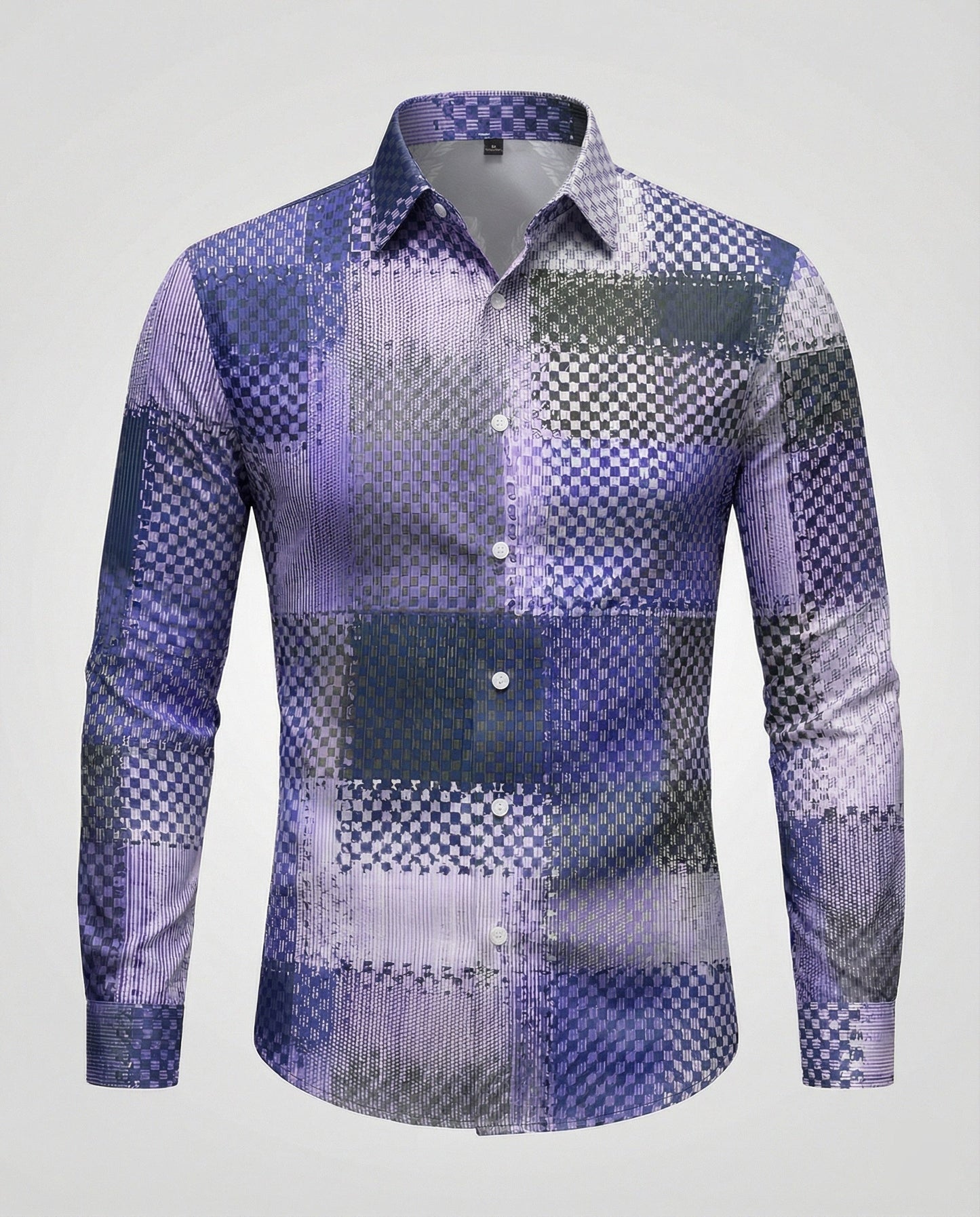 Camicia Uomo Business Manica Lunga Rigata Slim Fit