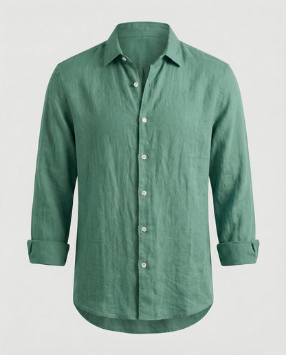 Camicia Uomo Lino Colletto Kent Estiva