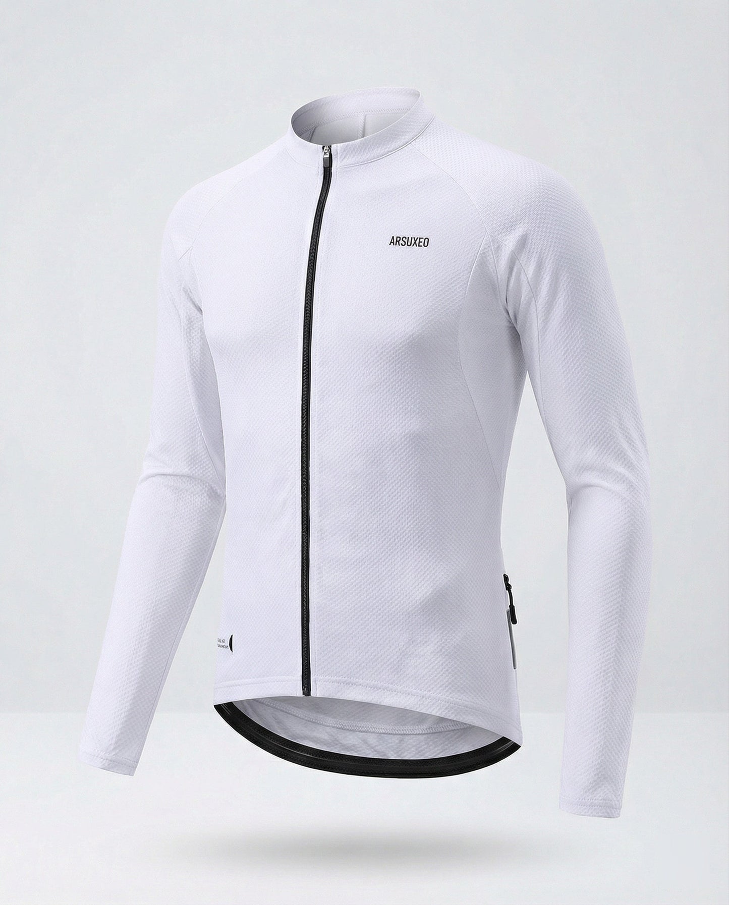Maglia Ciclismo Uomo Manica Lunga con Tasche Posteriori