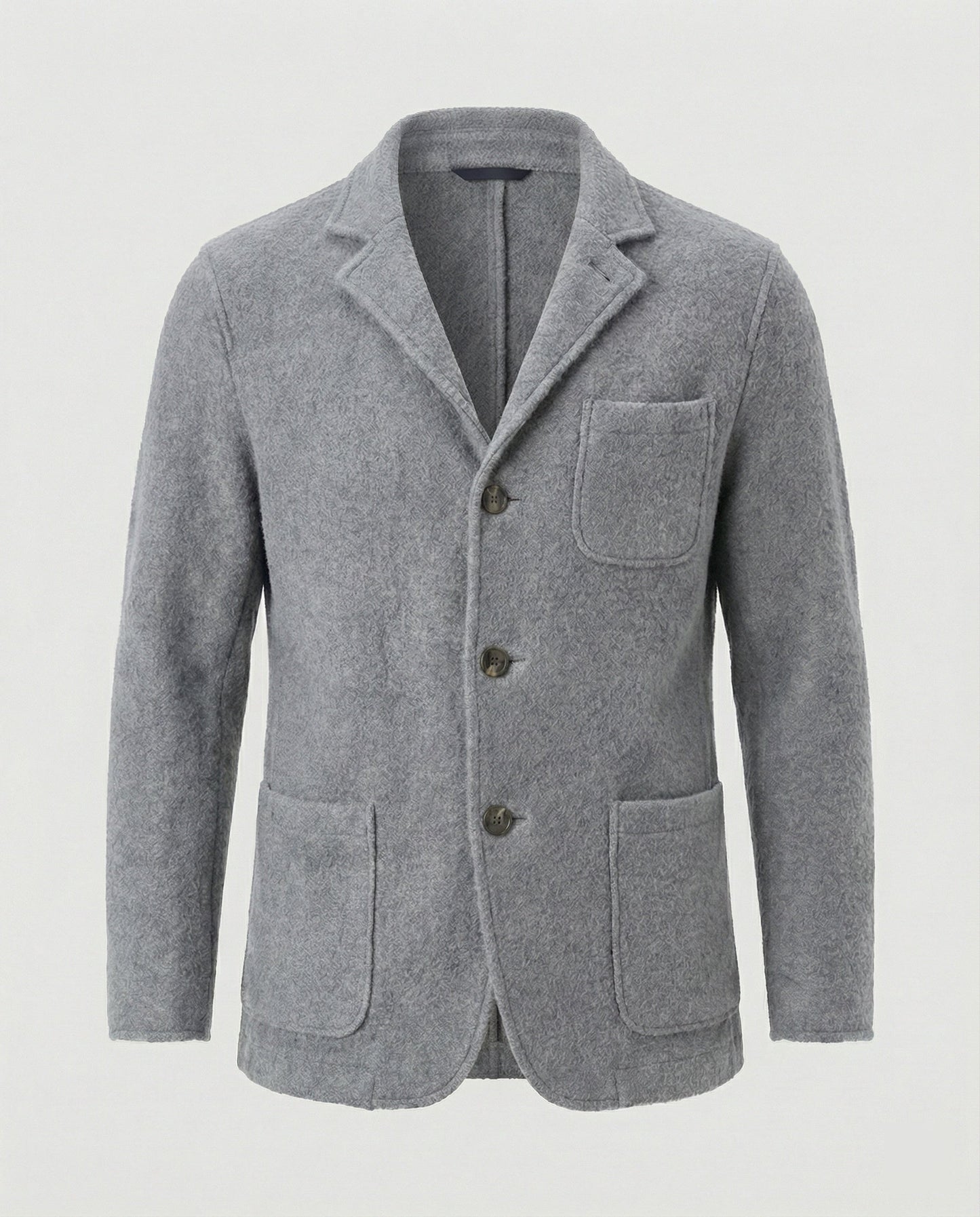 Cardigan Uomo Elegante Maglia Scollo Aperto Taglio Comodo