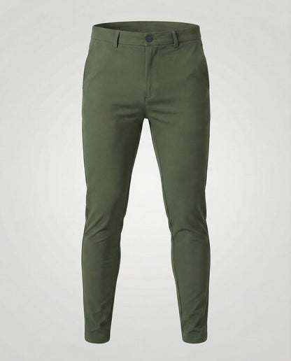 Pantaloni Uomo Slim Fit Elastici Casual