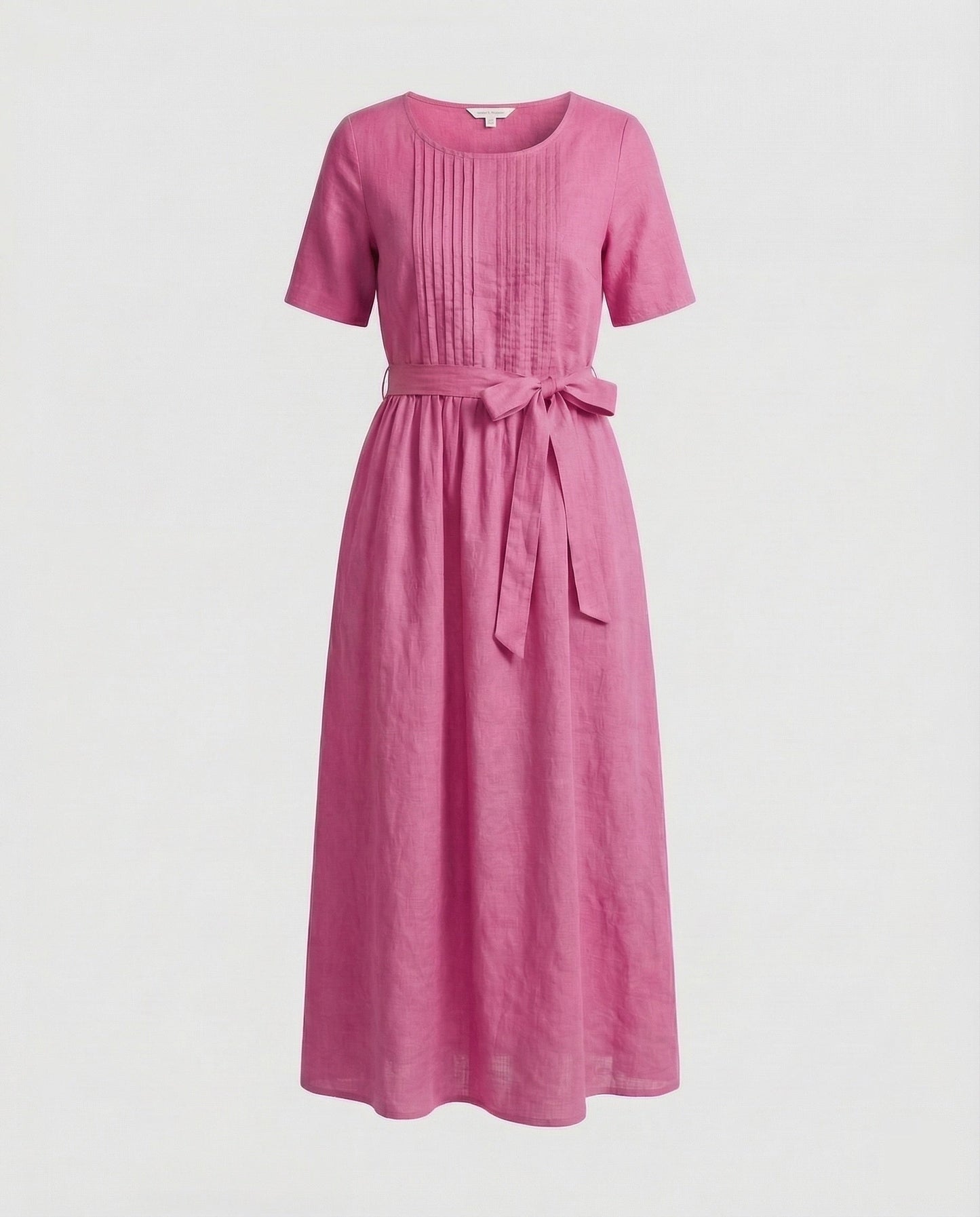 Abito Lino Donna Maxidress con Cintura