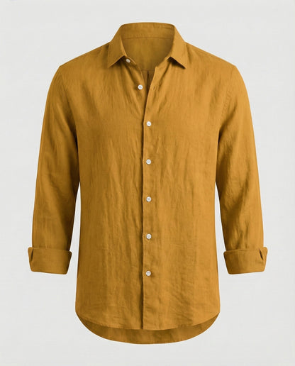 Camicia Uomo Lino Colletto Kent Estiva