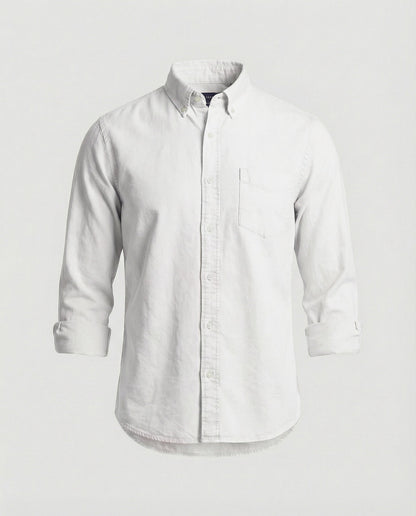 Camicia Oxford Uomo Cotone Button Down