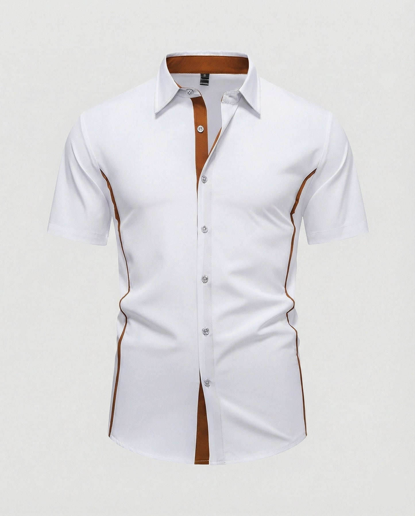 Camicia Uomo Manica Corta Stile Moderno