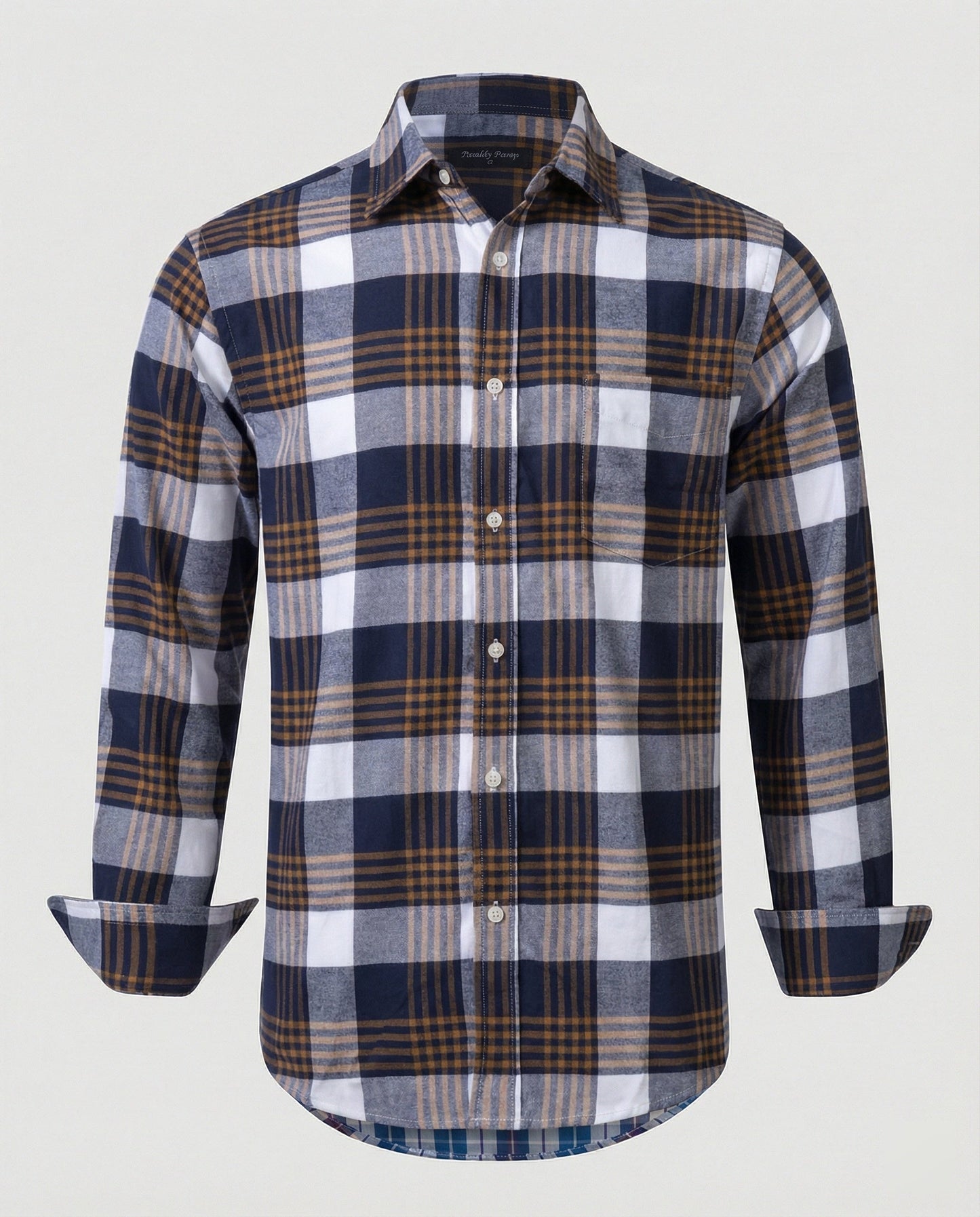 Camicia Uomo Flanella Manica Lunga Quadri