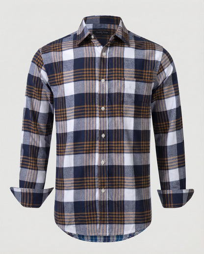 Camicia Uomo Flanella Manica Lunga Quadri