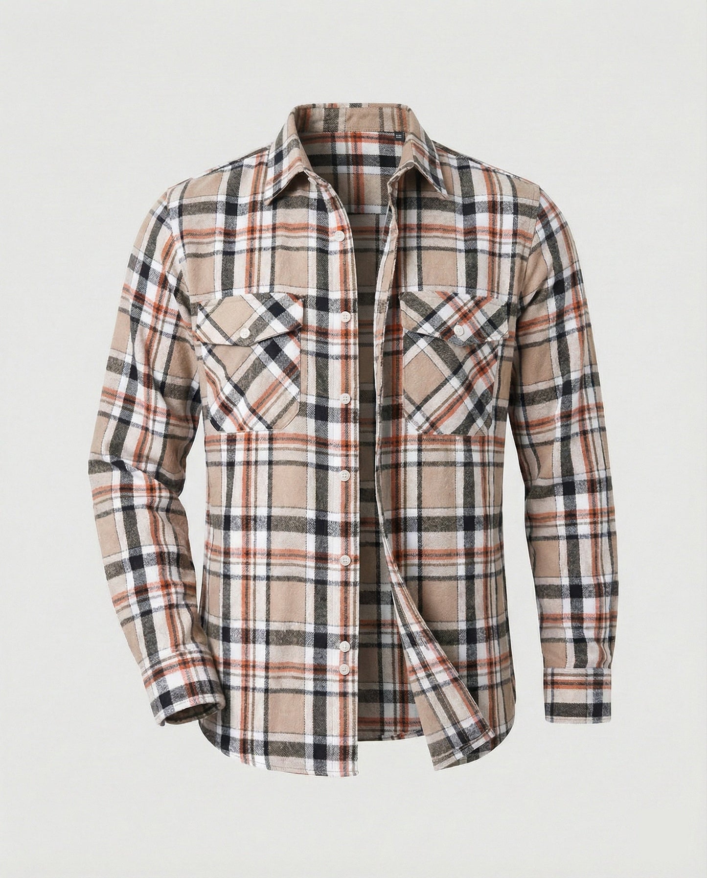 Camicia Uomo Flanella Quadri Casual