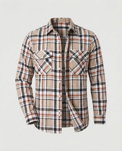 Camicia Uomo Flanella Quadri Casual