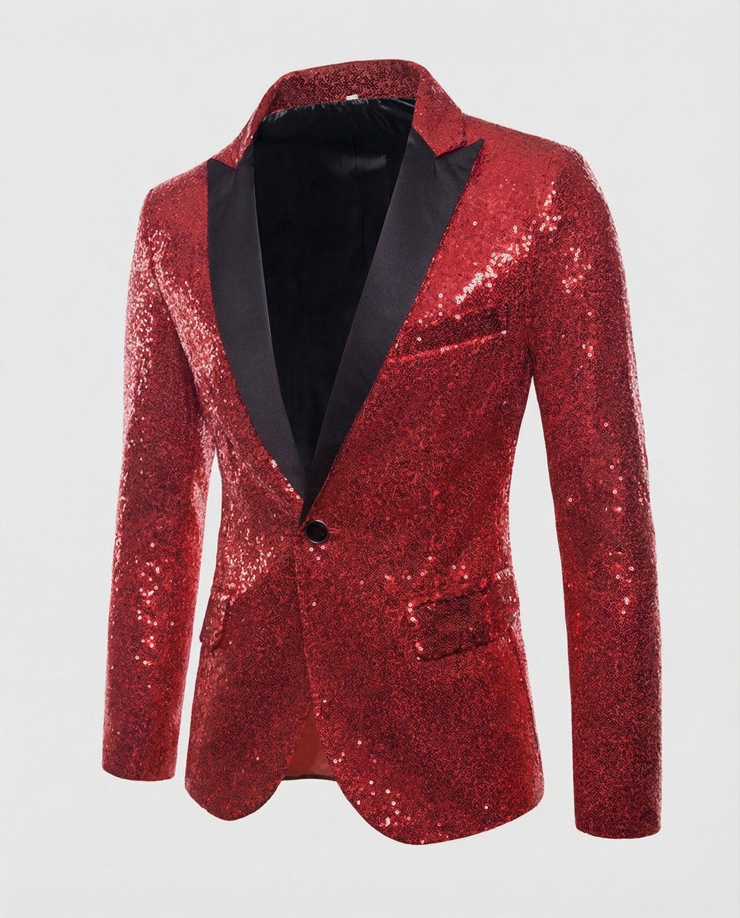 Blazer Uomo Paillettes Elegante Slim Fit