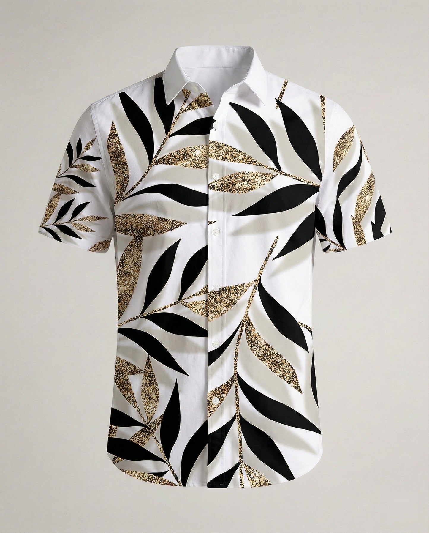 Camicia Uomo Hawaii in Viscosa Manica Corta