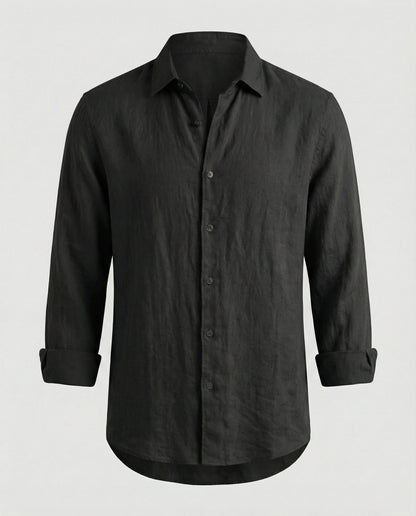 Camicia Uomo Lino Colletto Kent Estiva