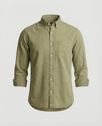 Camicia Oxford Uomo Cotone Button Down
