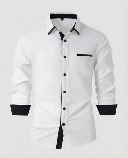Camicia Uomo Business Manica Lunga Collo Kent