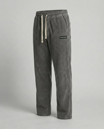 Pantaloni Uomo in Velluto a Coste con Coulisse Larga