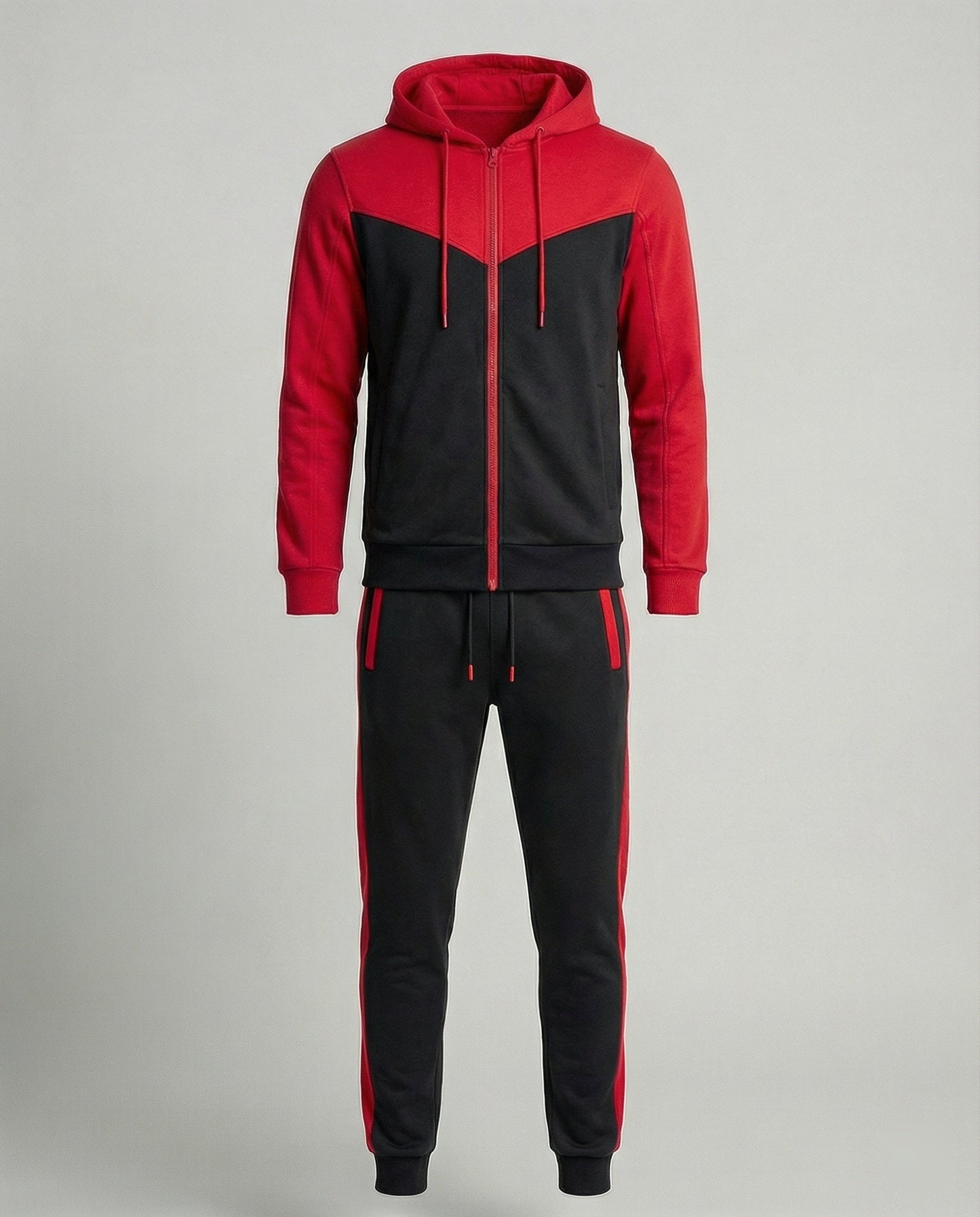 Tuta Sportiva Uomo con Cappuccio e Pantaloni Jogging