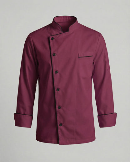 Giacca da Cuoco Uomo con Contrasto Stile Elegante