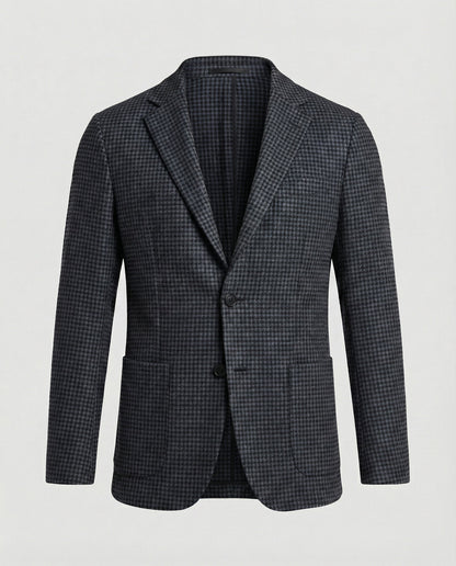 Giacca Uomo Pied de Poule Due Bottoni Slim Fit