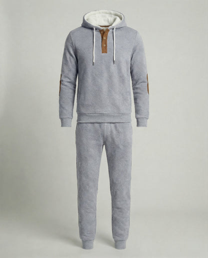 Tuta Jogging Uomo Felpa con Cappuccio e Pantaloni