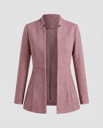 Blazer Donna Smanicato Motivo Pied de Poule Classico