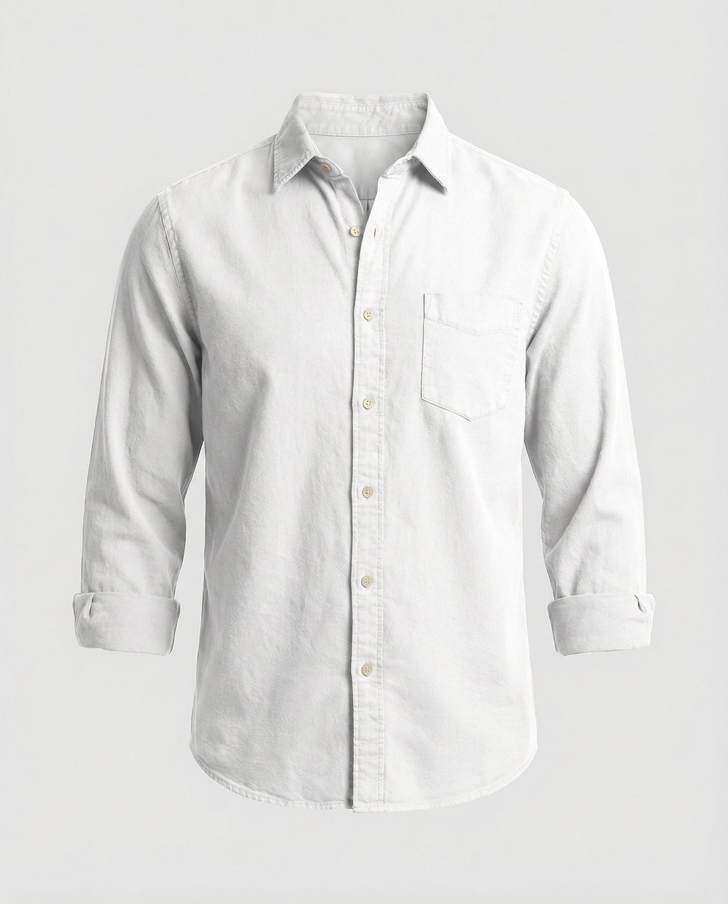 Camicia Uomo Manica Lunga Classica con Taschino