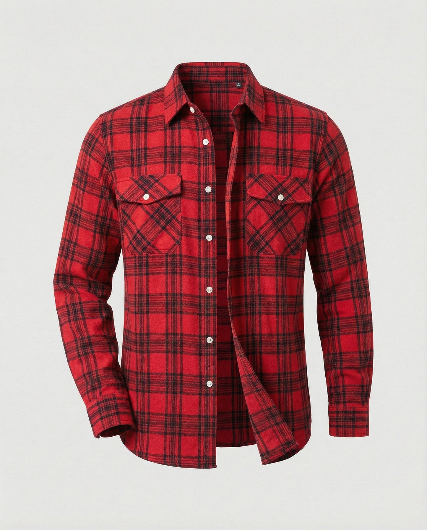 Camicia Uomo Flanella Quadri Casual