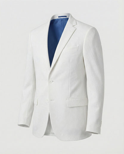Blazer Uomo in Tessuto Strutturato Classico