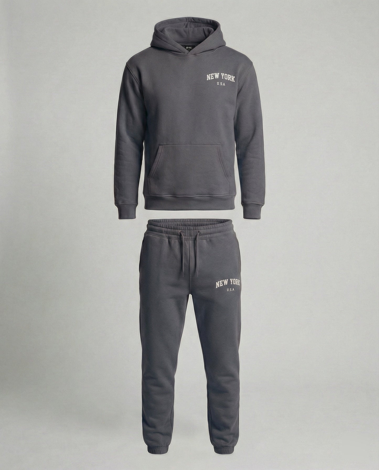 Tuta Jogging Uomo Felpa con Cappuccio Pantaloni Comodi - Brentozzi