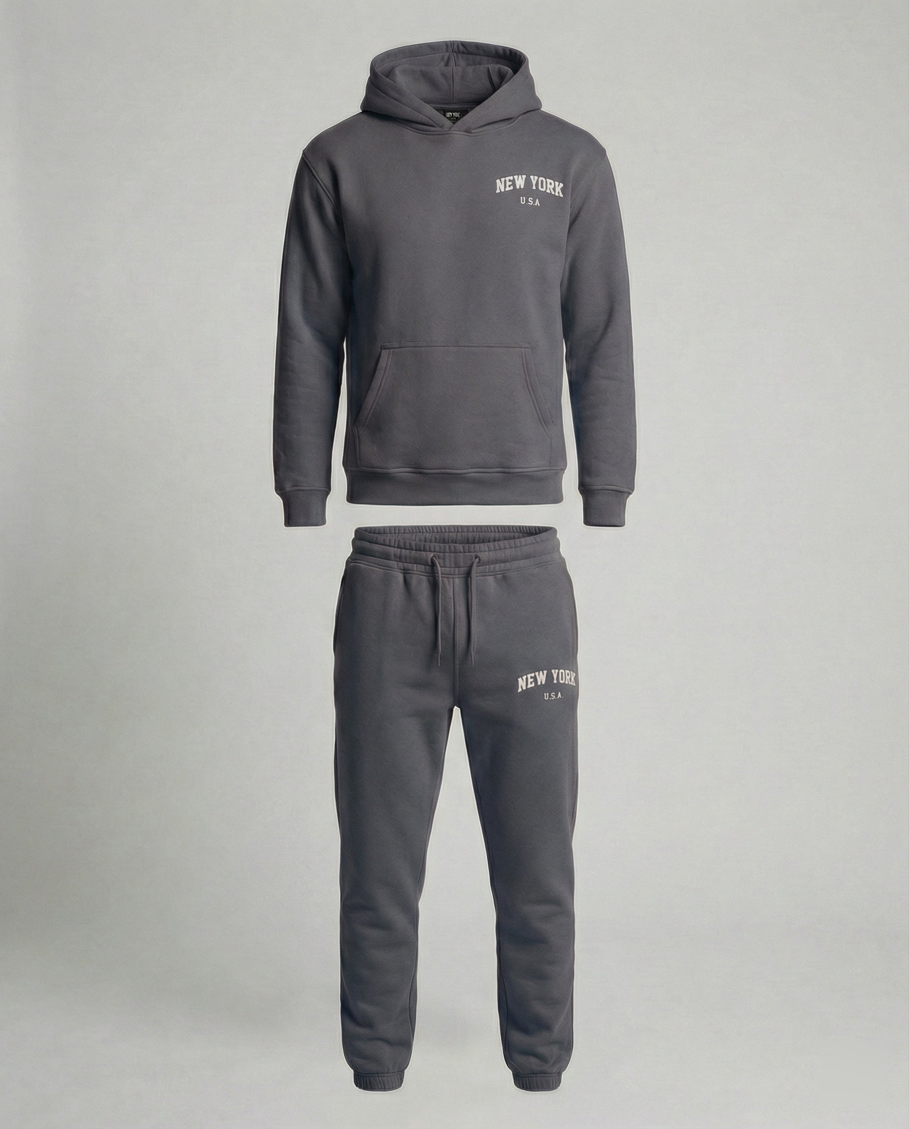 Tuta Jogging Uomo Felpa con Cappuccio Pantaloni Comodi - Brentozzi