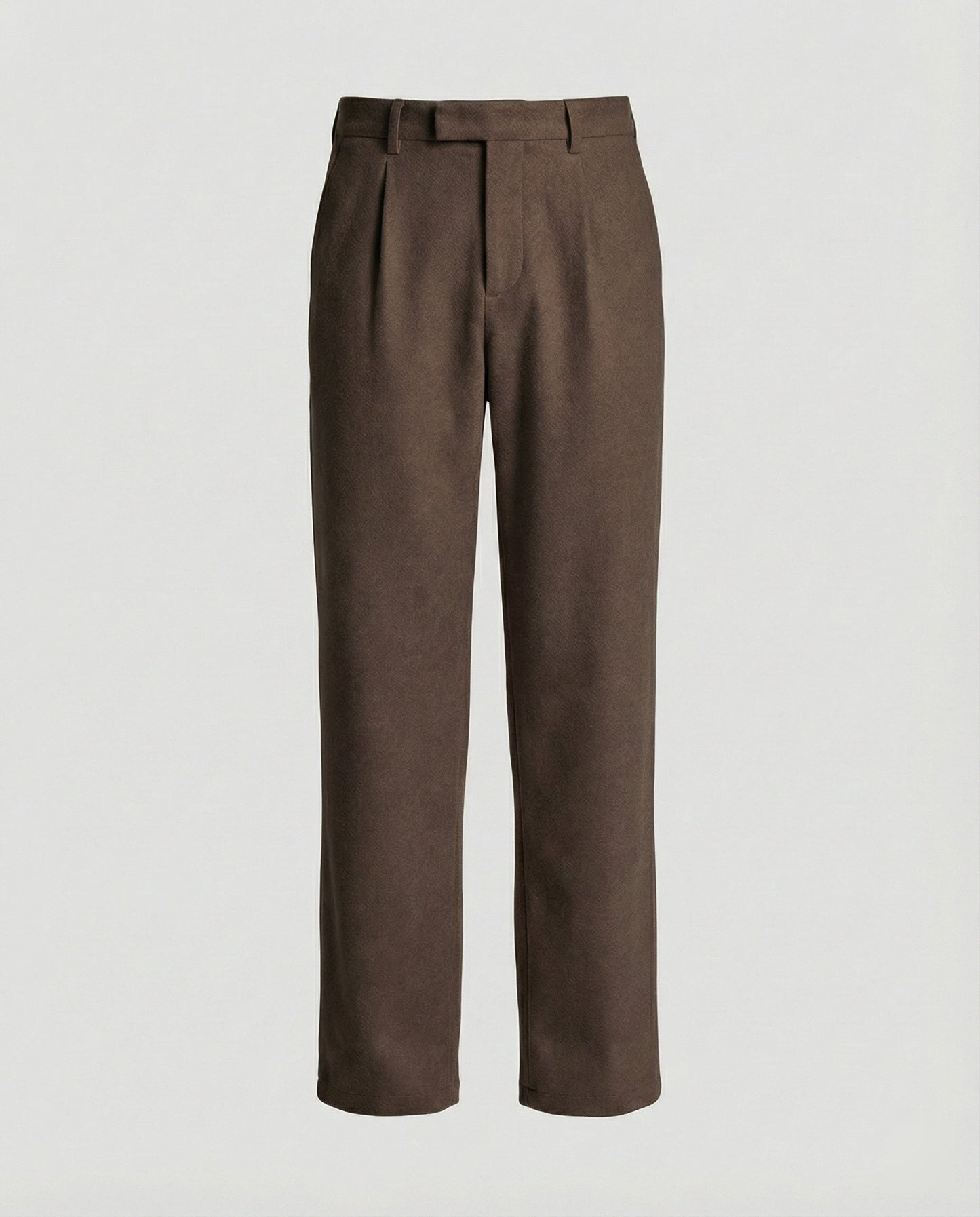 Pantaloni Uomo Stoffa Taglio Dritto Ampio