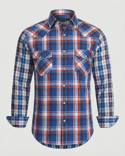 Camicia Uomo Flanella Manica Lunga Quadri