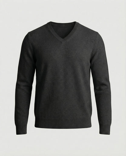 Maglione Uomo in Maglia Sottile Scollo a V