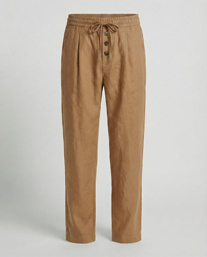 Pantaloni Uomo Lino Leggeri e Traspiranti