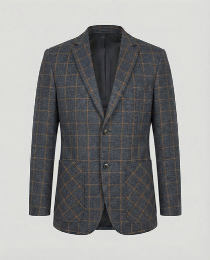 Giacca Uomo Business Slim Fit Fantasia Quadri