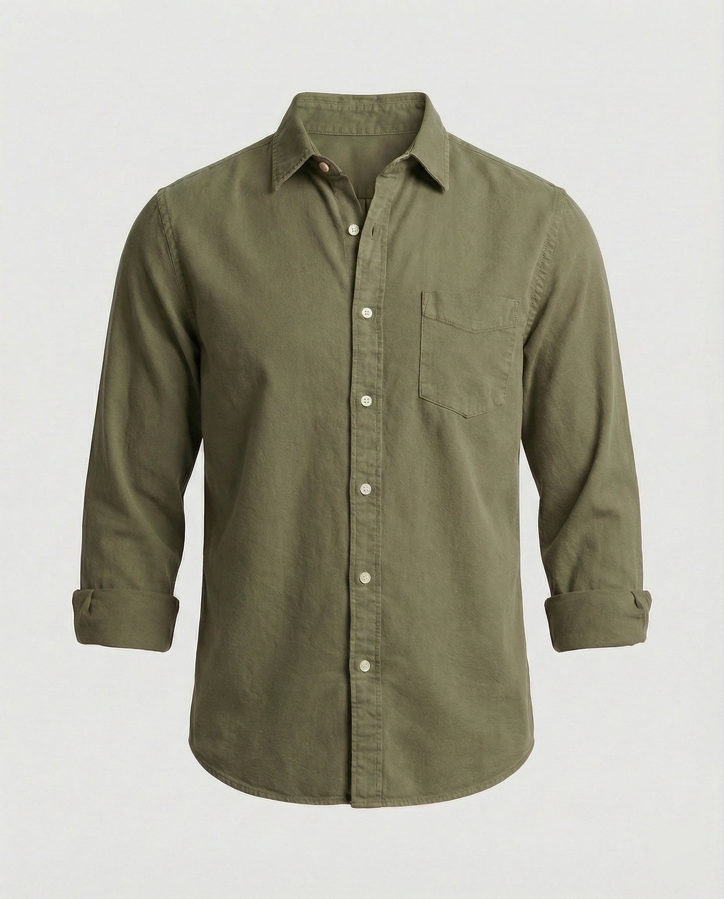 Camicia Uomo Manica Lunga Classica con Taschino