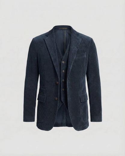 Completo Blazer Uomo in Velluto a Coste Stile Vintage