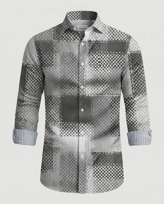 Camicia Uomo Business Manica Lunga Rigata Slim Fit - Brentozzi