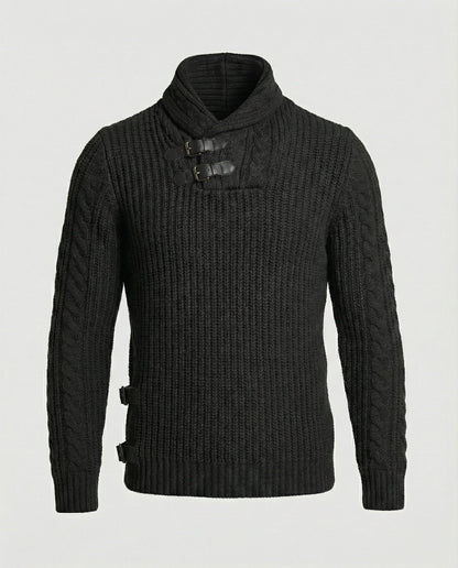 Maglione Uomo Maglia Asimmetrica Stile Casual