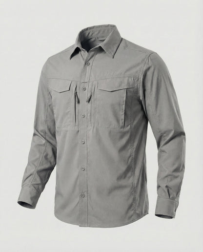 Camicia Uomo in Tessuto Tecnico Manica Lunga