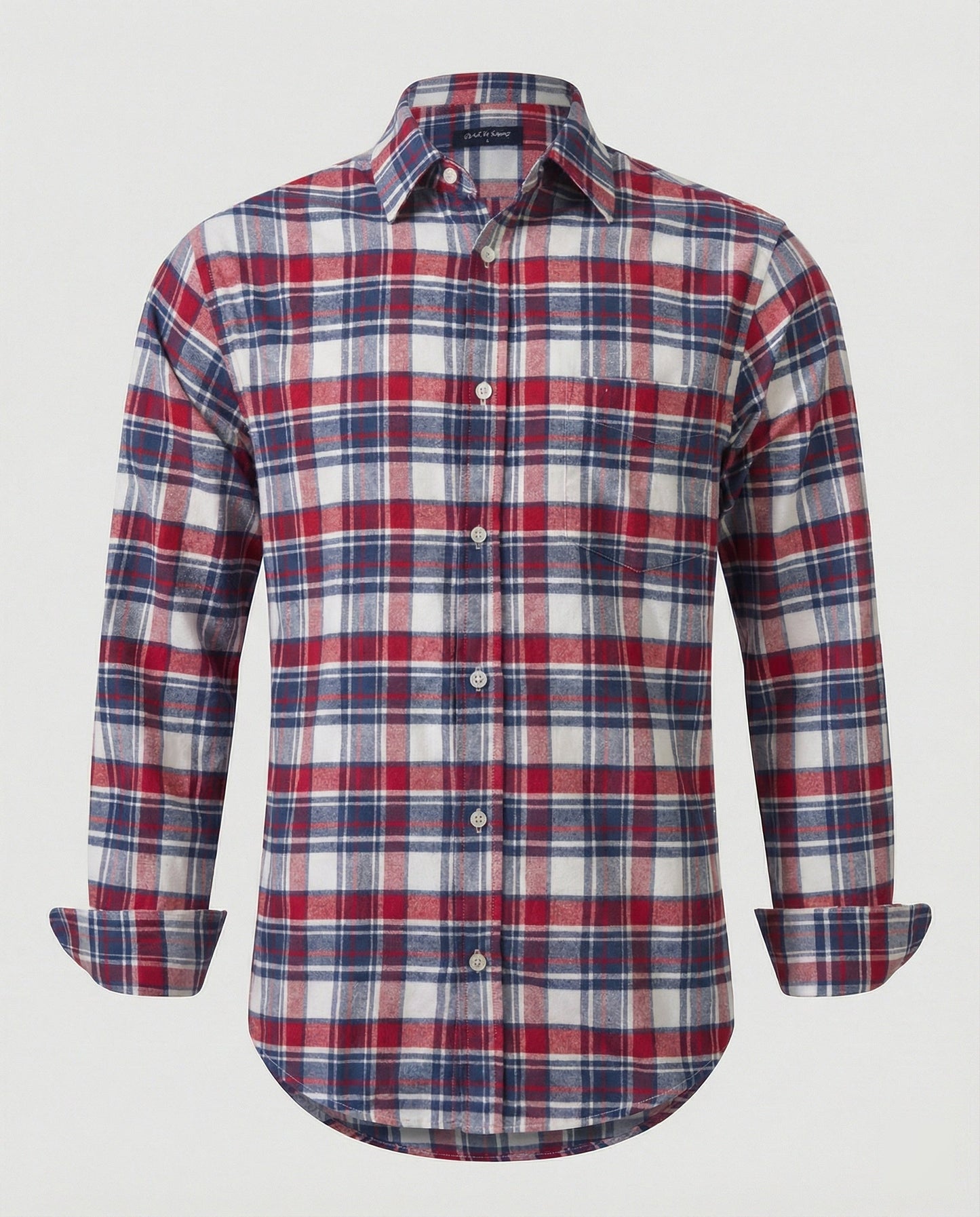 Camicia Uomo Flanella Manica Lunga Quadri