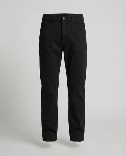 Jeans Uomo Dritti Tessuto Denim Taglio Classico