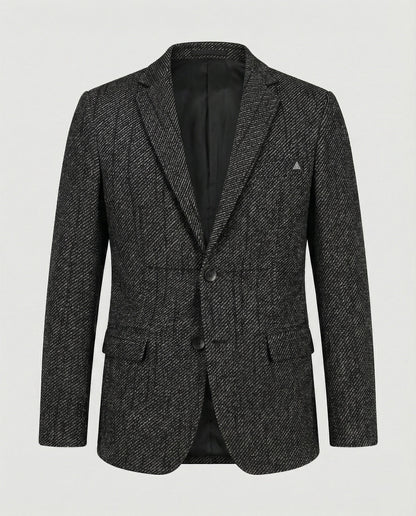 Giacca Uomo in Tweed Slim Fit Due Bottoni