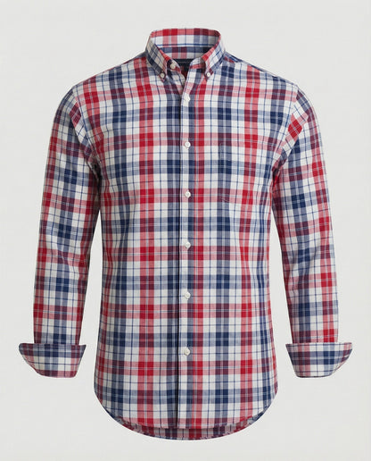 Camicia Uomo Flanella Manica Lunga Quadri