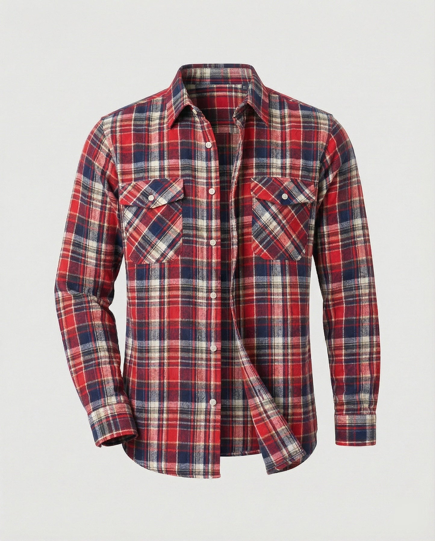 Camicia Uomo Flanella Quadri Casual