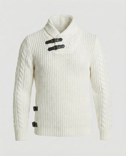 Maglione Uomo Maglia Asimmetrica Stile Casual