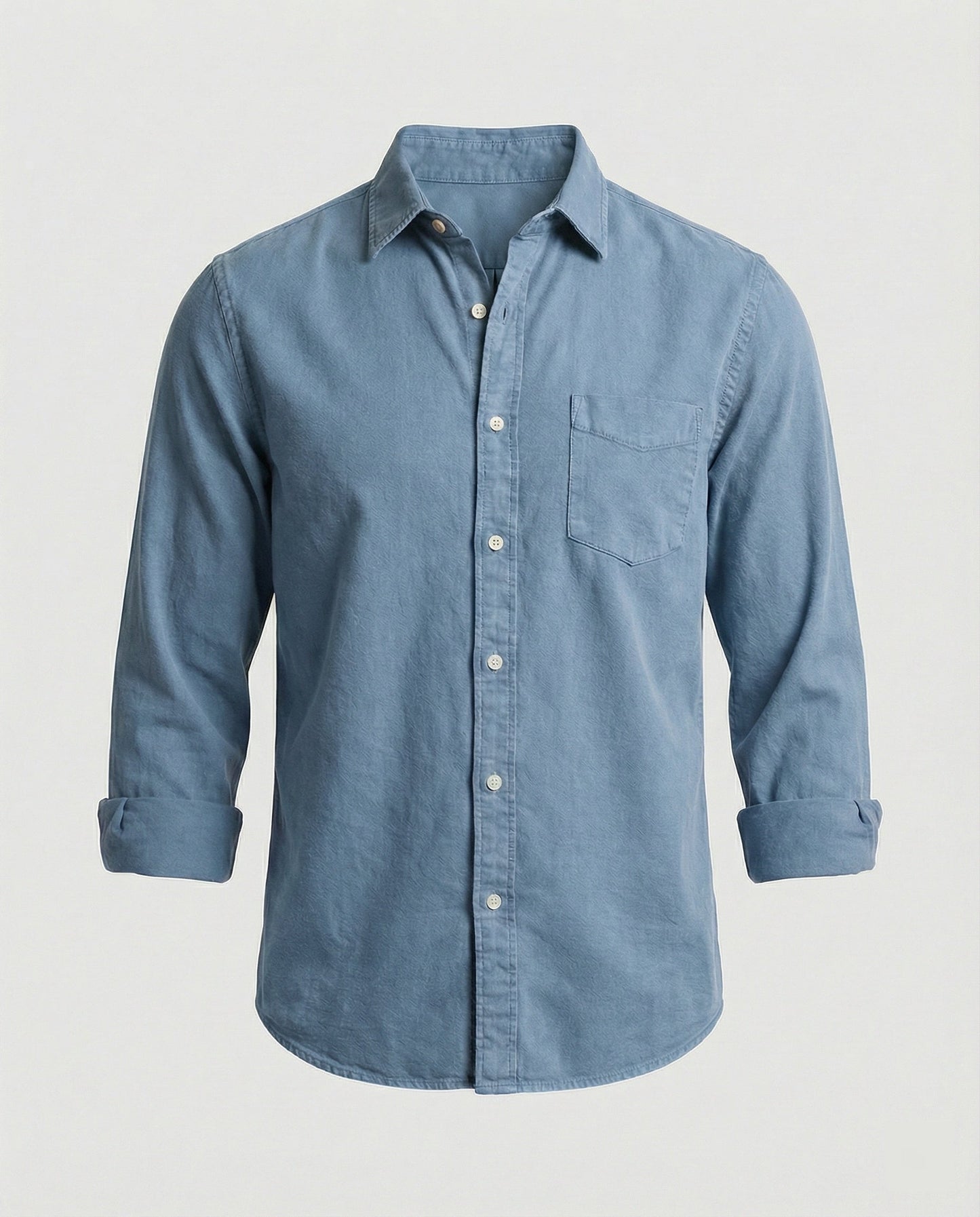 Camicia Uomo Manica Lunga Classica con Taschino
